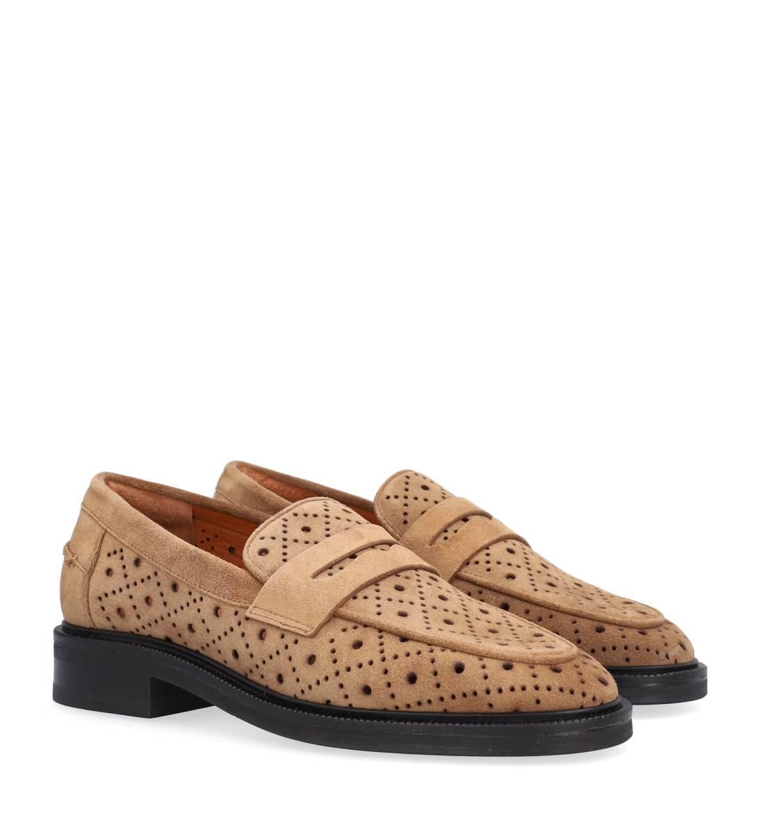 Loafers - Cuoio Babysilk Suede 554